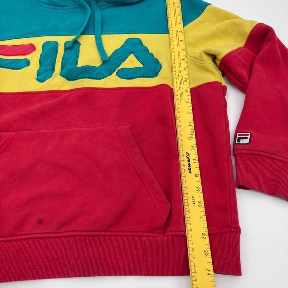 Mens FILA Flamino Pullover Logo Colorblock Hoodie, sz L, READ DESC - Picture 11 of 12